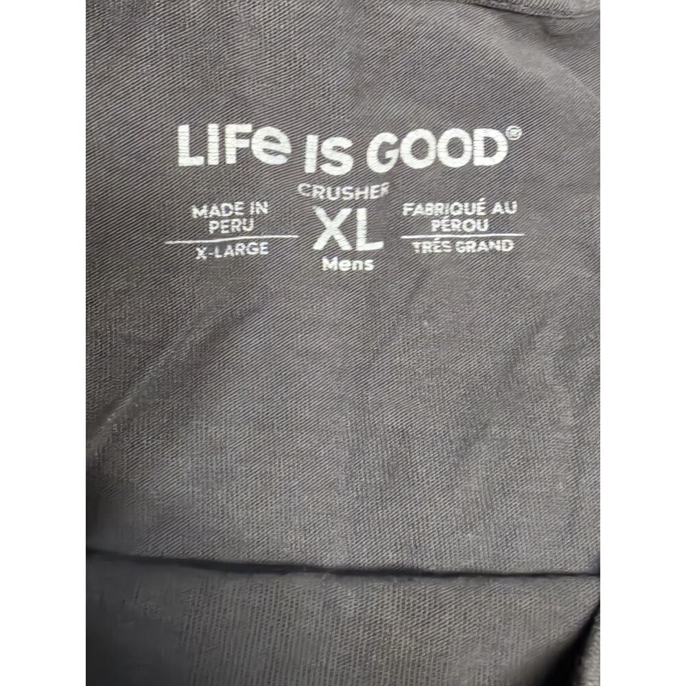 Life is Good Total Solar Eclipse Long Sleeve Crusher Tee Sz XL Black Women Hikin - Picture 7 of 9